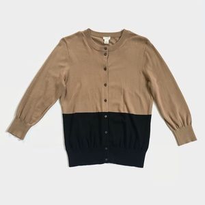 JCREW Color-block Clare Cardigan